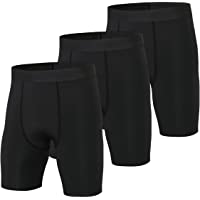 Niksa 3 Piezas Mallas Cortas Running Hombre Pantalones Cortos de Compresión para Deporte- Fitness- Gym
